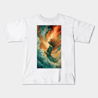 Sunset of cosmic ocean 2 Kids T-Shirt